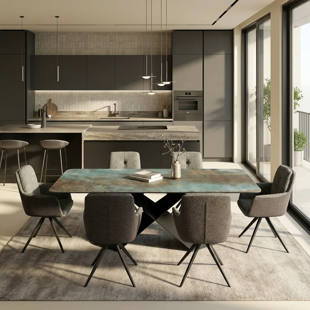 Стол Стратосфера  Metallic Urban Matt