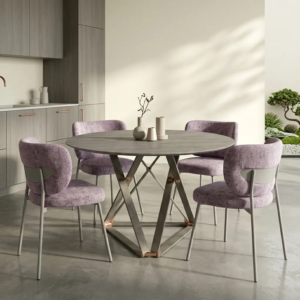 Стол Спутник 2 Louvere Light Grey Carving