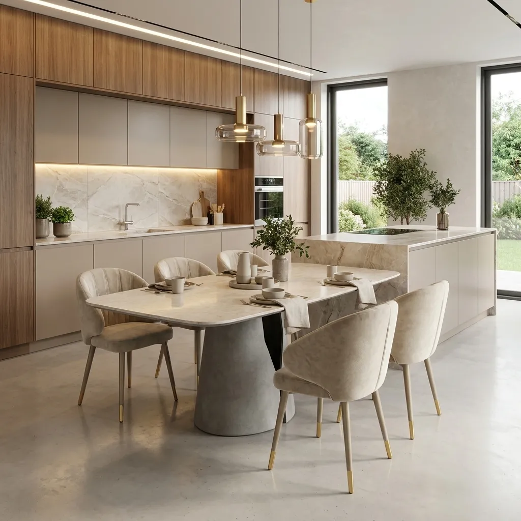 Стол Марс Limestone Beige Carving