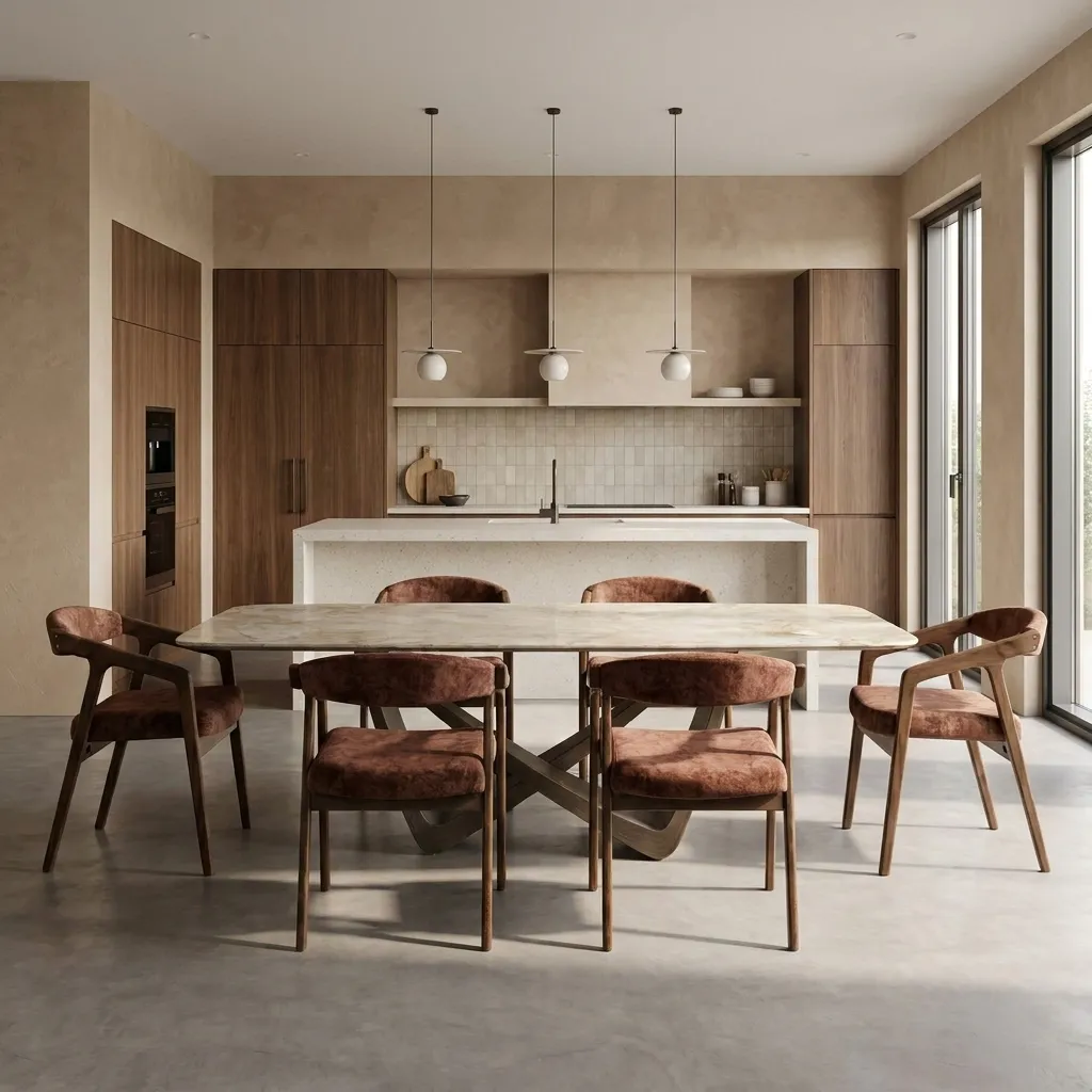 Стол Венера Limestone Beige Carving