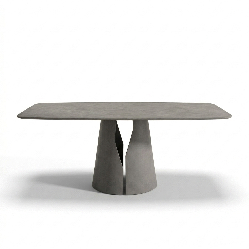 Стол Марс Plain Cement Coffee Grey Matt