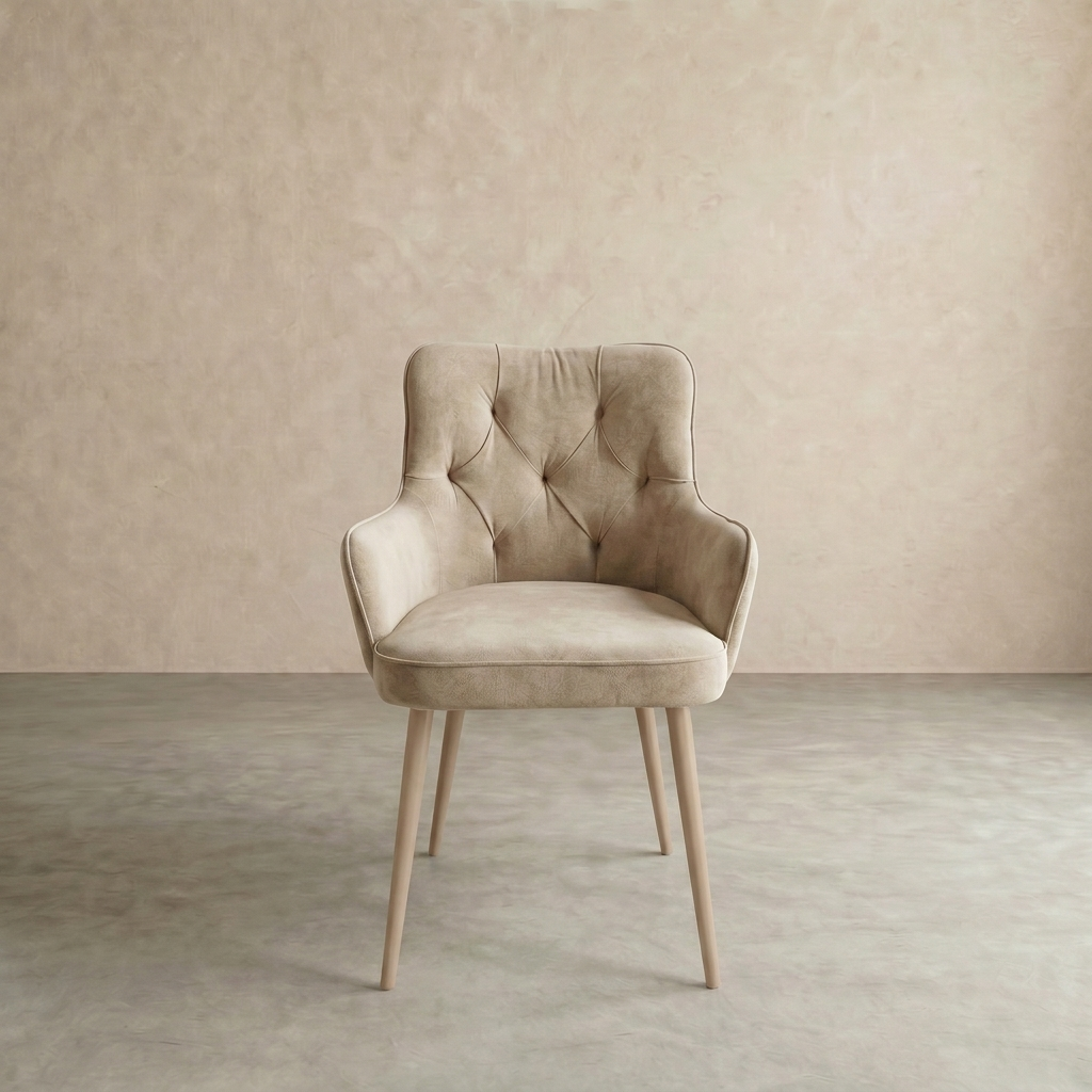 Стул Модерн Simple 44 Silk Paper бежевые опоры