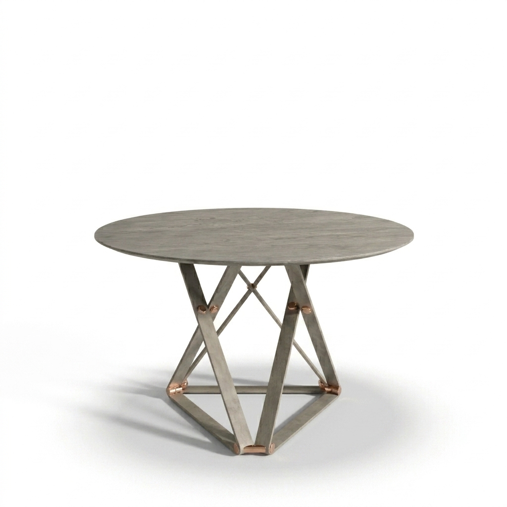 Стол Спутник 2 Louvere Light Grey Carving