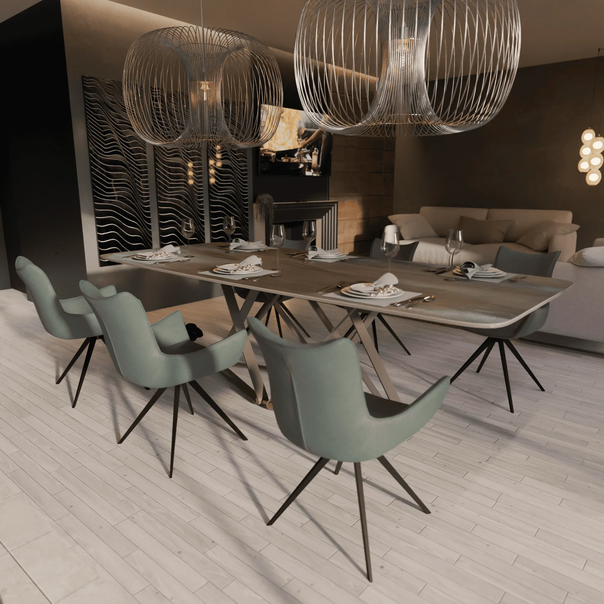 Стол Спутник Metallic Urban Matt
