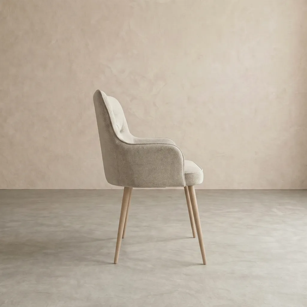 Стул Модерн Simple 44 Silk Paper бежевые опоры