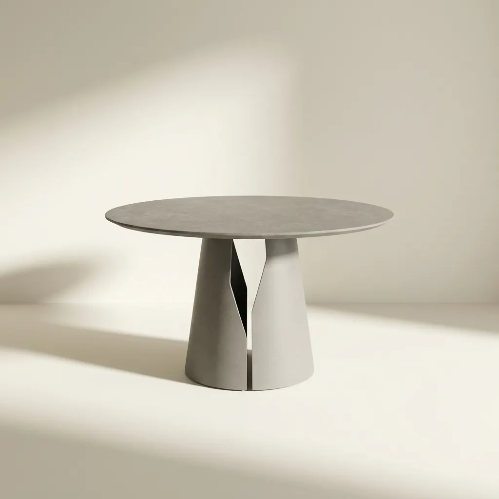 Стол Марс 2 Plain Cement Coffee Grey Matt