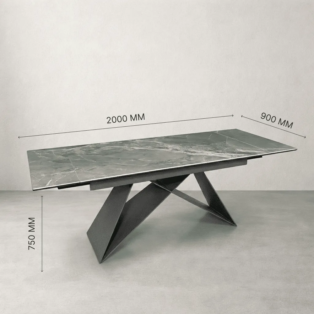 Стол Аксис темно серый серый