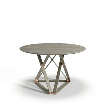Стол Спутник 2 Louvere Light Grey Carving