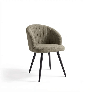 Стул Нежно 	 Barni dusty green черный