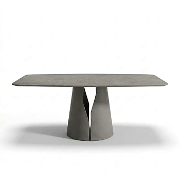 Стол Марс Plain Cement Coffee Grey Matt